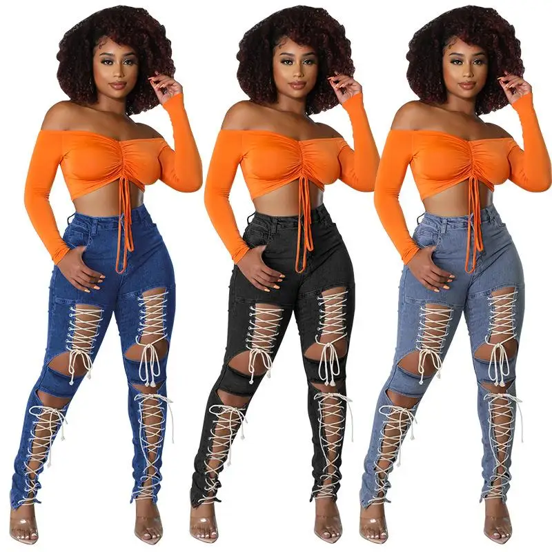 Women's Drawstring Jeans Dark Style Cotton Low Waist mid Stretch Adult plus Size Black Color Origin Unknown Womens Clothing
Women's Drawstring Jeans Dark Style Cotton Low Waist mid Stretch Adult plus Size Black Color Origin Unknown Womens Clothing