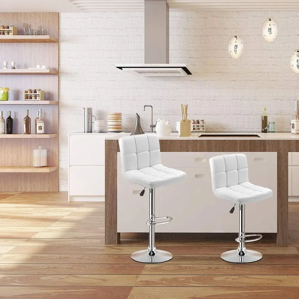 Swivel Bar Stool Adjustable PU Leather Barstools Bistro Pub Chair Counter Barstool (White, 1PC)
Swivel Bar Stool Adjustable PU Leather Barstools Bistro Pub Chair Counter Barstool (White, 1PC)
