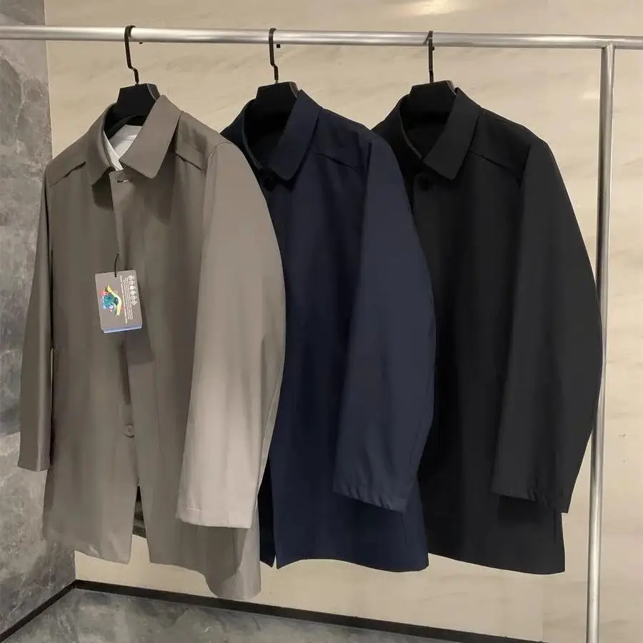 6K Technology Leather Surface Treaent Men's Long Coat Collar Busin Gentleman Sle Cotton Jaet Briti Sle
6K Technology Leather Surface Treaent Men's Long Coat Collar Busin Gentleman Sle Cotton Jaet Briti Sle