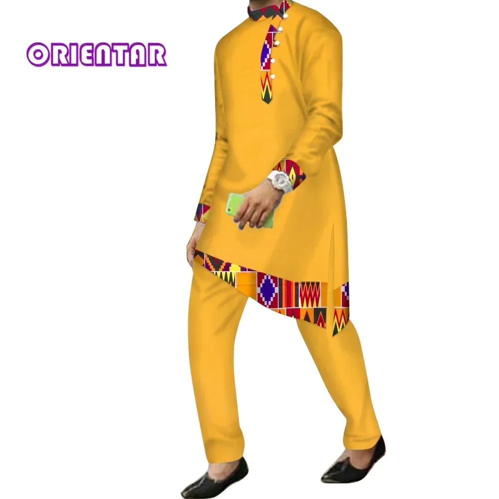 African Clothes for Men 2 Pieces Set Long Sleeve Shirt and Long Pants African Outfits Dashiki Shirt with Trouser Men Suit WYN844
African Clothes for Men 2 Pieces Set Long Sleeve Shirt and Long Pants African Outfits Dashiki Shirt with Trouser Men Suit WYN844