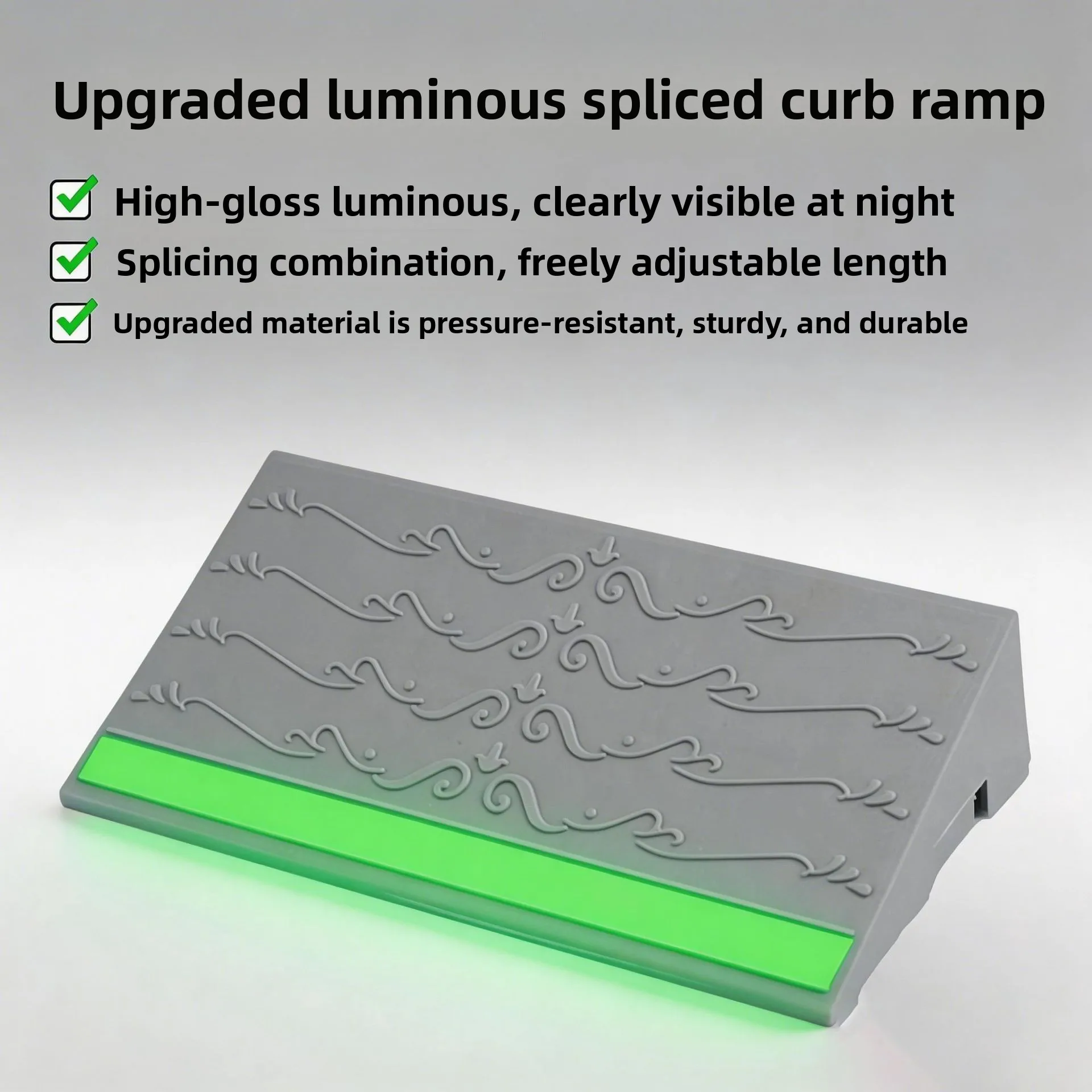 Portable Threshold Ramp 3/4/5/6cm Height Non-Slip Surface Durable Ramp for Car Motorcycle Wheelchair Scooter Pets Access
Portable Threshold Ramp 3/4/5/6cm Height Non-Slip Surface Durable Ramp for Car Motorcycle Wheelchair Scooter Pets Access