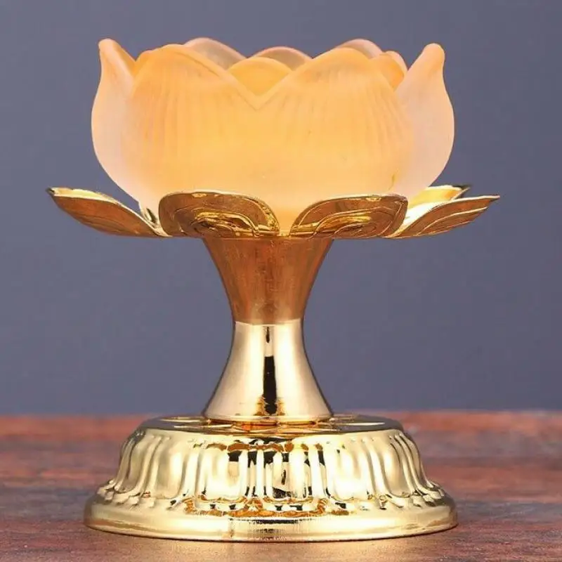 1pc 10.5cm Buddhism Shrine Worship Lotus Butter Lamp Candle Holder Candlestick Statue
1pc 10.5cm Buddhism Shrine Worship Lotus Butter Lamp Candle Holder Candlestick Statue