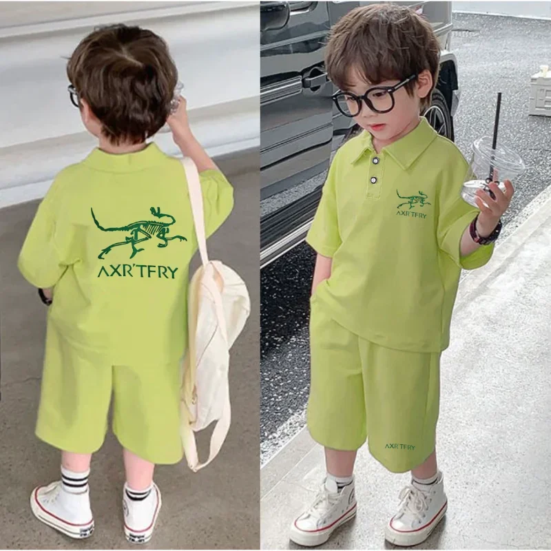Children summer short sleeve T-shirt+shorts breathable two-piece set trendy fashionable boy girl polo shirt suits
Children summer short sleeve T-shirt+shorts breathable two-piece set trendy fashionable boy girl polo shirt suits
