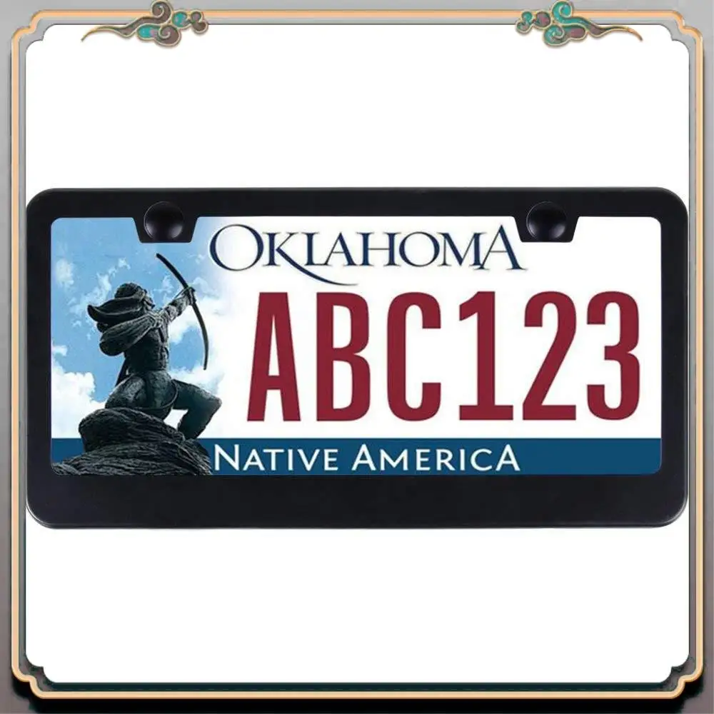 A73Q-Matte Aluminum License Plate Frame With Chrome Screw Caps, 2Pcs 2 Holes Black License Plate Frames, Car License Plate Cover
A73Q-Matte Aluminum License Plate Frame With Chrome Screw Caps, 2Pcs 2 Holes Black License Plate Frames, Car License Plate Cover