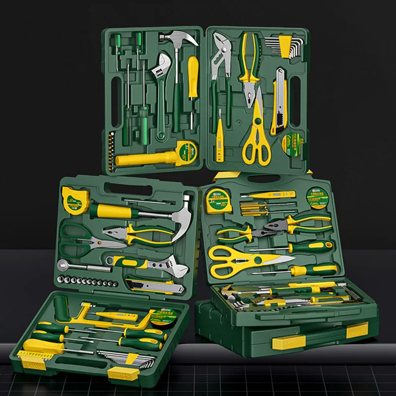 Complete Toolkit Plastic Toolbox Hardware Multifunctional Hand Movement Tongs Tool Bag Carpentry Electrician Household products
Complete Toolkit Plastic Toolbox Hardware Multifunctional Hand Movement Tongs Tool Bag Carpentry Electrician Household products