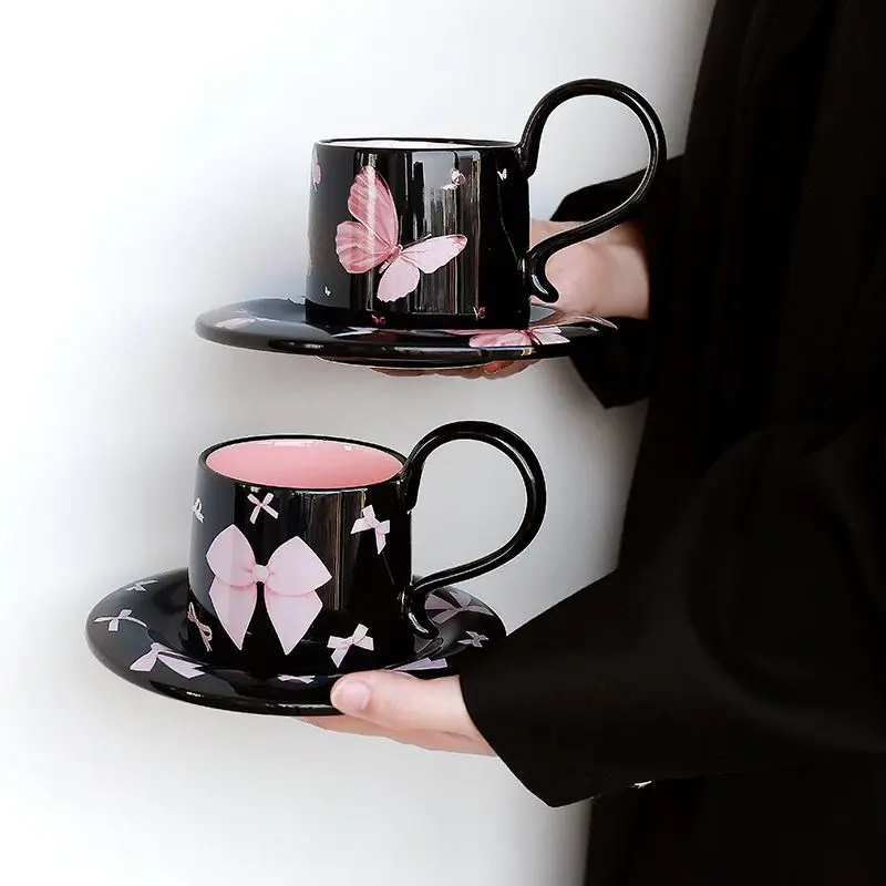 Creative Butterfly Ceramic Coffee Cup Saucer, Light Luxury High Value Home Office Afternoon Tea Drinking Mug Lady Cups&Saucers
Creative Butterfly Ceramic Coffee Cup Saucer, Light Luxury High Value Home Office Afternoon Tea Drinking Mug Lady Cups&Saucers