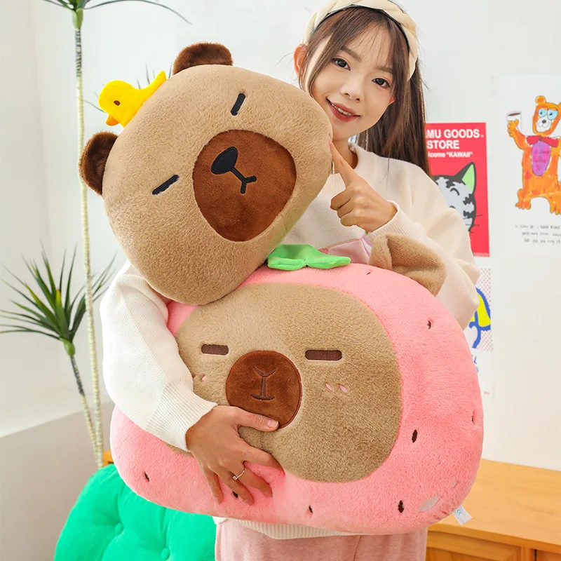 Hot Kawaii Plush Toy Capybara Stuffed Doll Cartoon Cuddle Soft Pillow for Kids Birthday Gift Large Soft Cushion Wholesale
Hot Kawaii Plush Toy Capybara Stuffed Doll Cartoon Cuddle Soft Pillow for Kids Birthday Gift Large Soft Cushion Wholesale