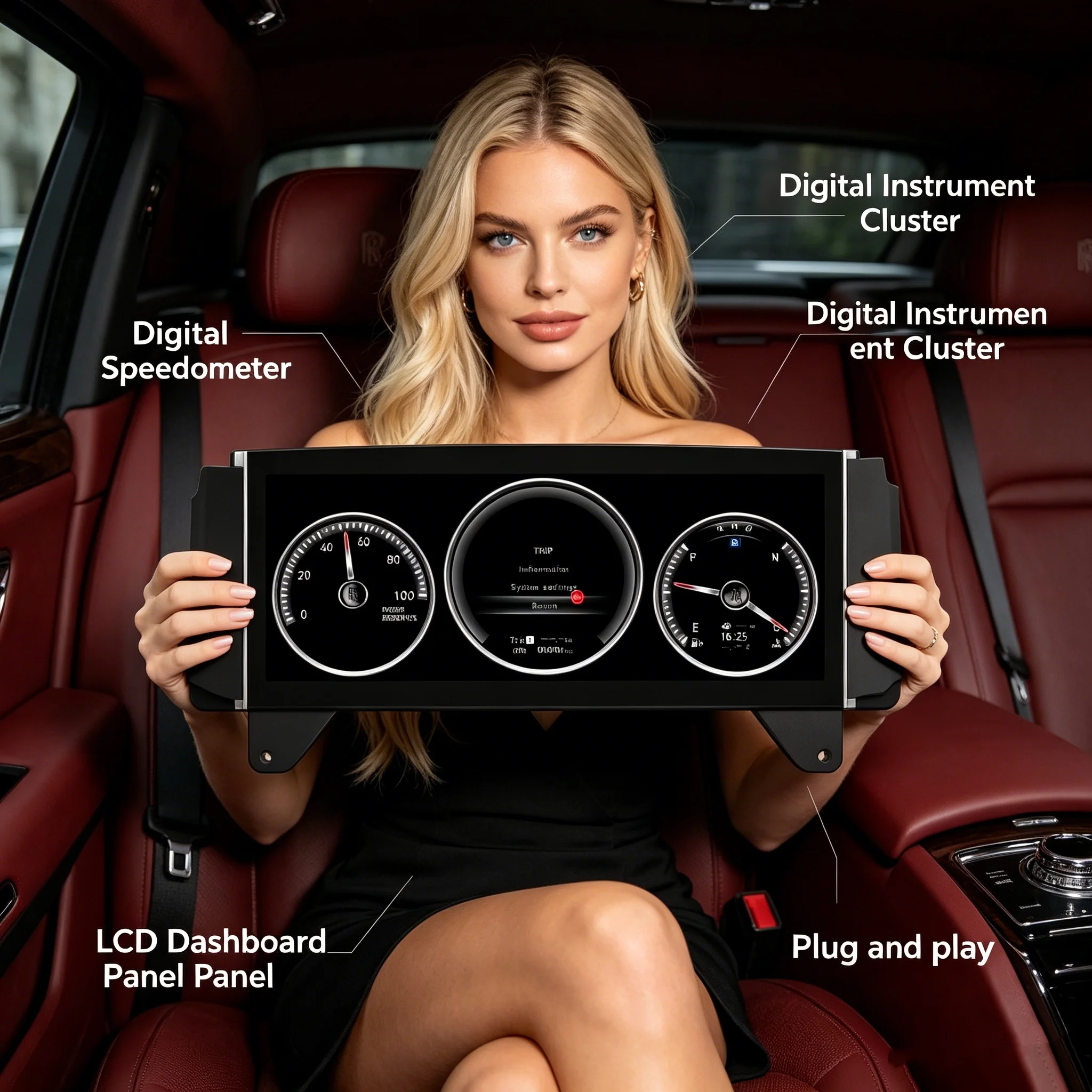 12.5" NEW Car Digital Speedometer Cluster For Rolls Royce Phantom 2003-2015 LCD Dashboard Cockpit Instrument Panel Cluster LINUX
12.5" NEW Car Digital Speedometer Cluster For Rolls Royce Phantom 2003-2015 LCD Dashboard Cockpit Instrument Panel Cluster LINUX