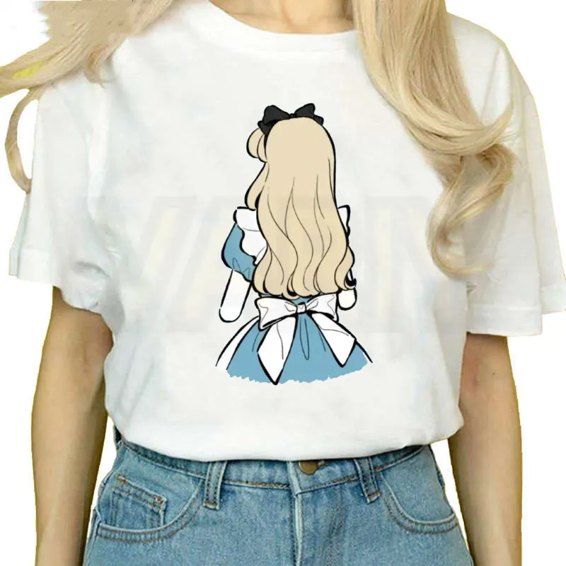 Women T-shirts Alice in Wonderland Oversized Tshirt Female Short Sleeve Princess Print Tshirt Clothes Graphic T-Shirt Ladies Top
Women T-shirts Alice in Wonderland Oversized Tshirt Female Short Sleeve Princess Print Tshirt Clothes Graphic T-Shirt Ladies Top