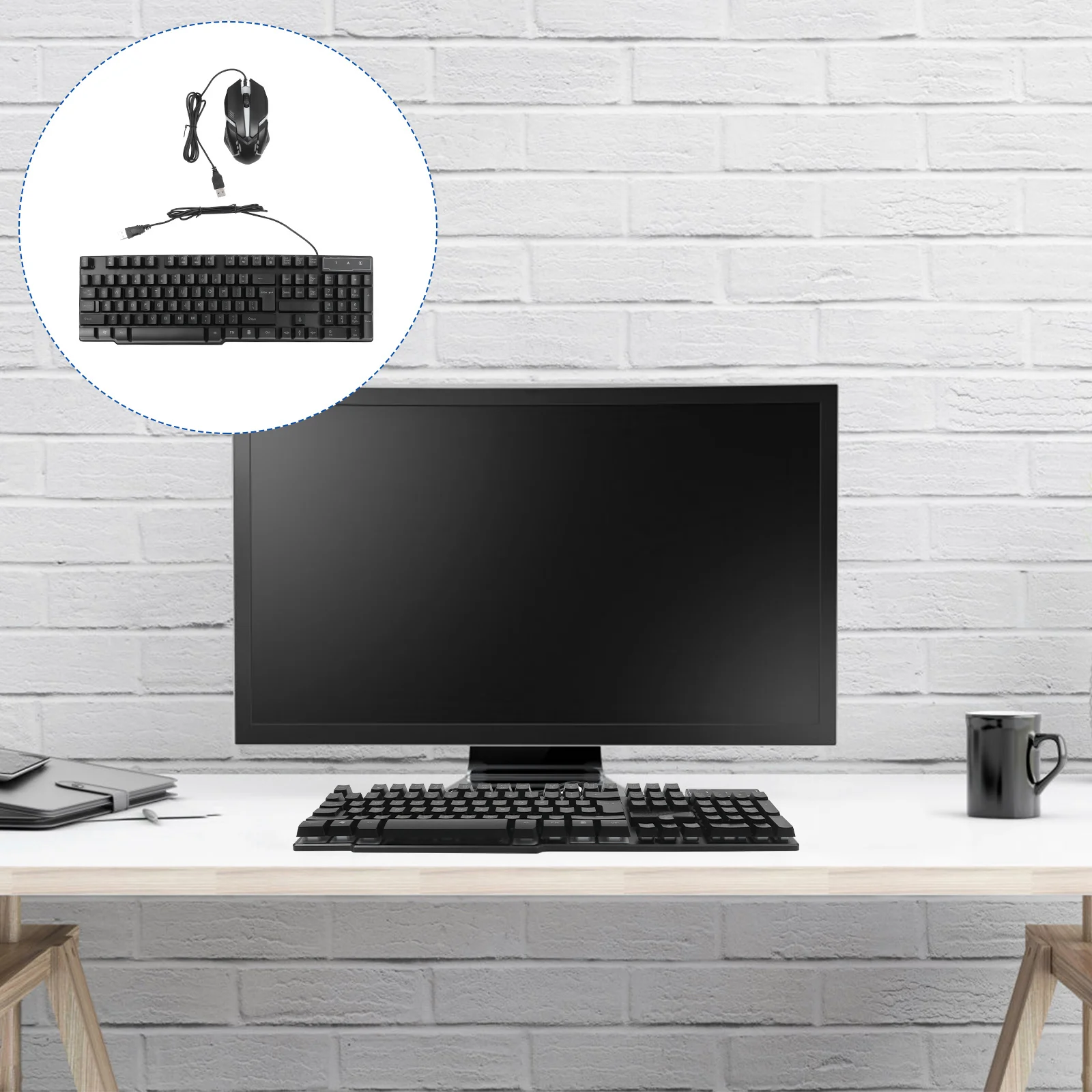 Mechanical Keyboard Mouse Set Wired Detachable Plastic Ergonomic and Compatible
Mechanical Keyboard Mouse Set Wired Detachable Plastic Ergonomic and Compatible
