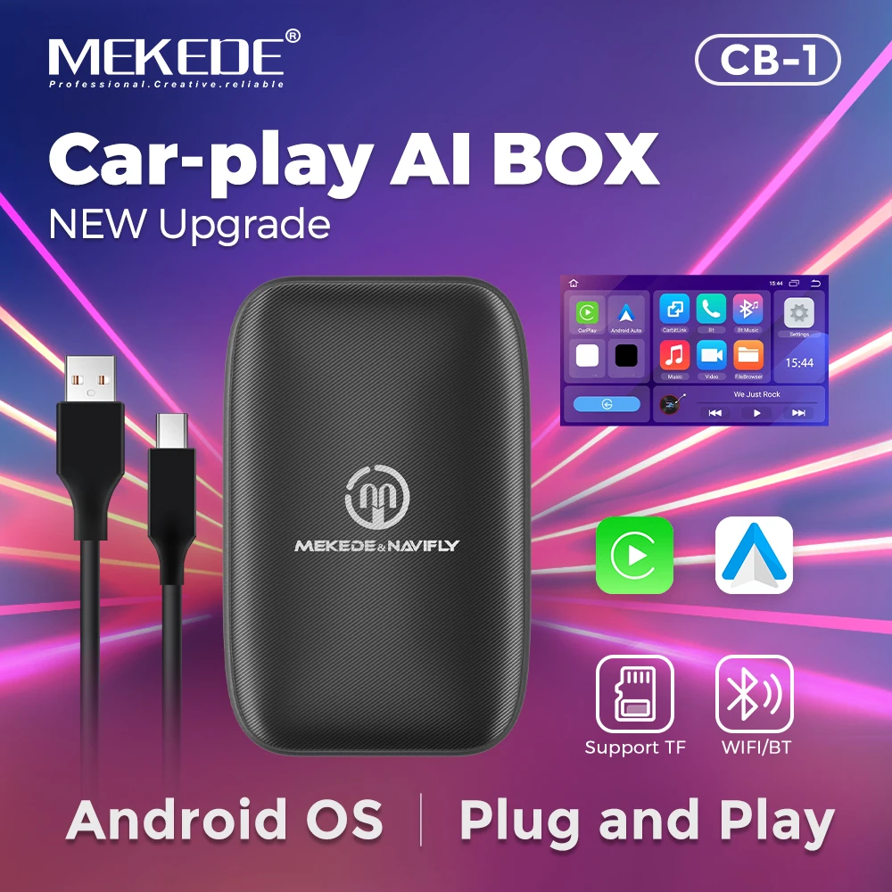 MEKEDE Android Auto Car Play Multimedia Streaming Box For Netflix YouTube Android Closed System Ai Box For OEM Car Accessories
MEKEDE Android Auto Car Play Multimedia Streaming Box For Netflix YouTube Android Closed System Ai Box For OEM Car Accessories