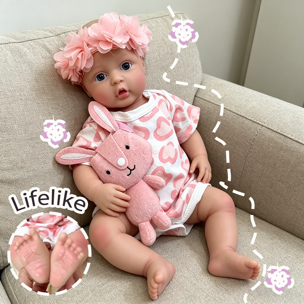 Open Eyes Soft Silicone Reborn Baby Doll Real Touch 1:1 Weight Handmade Skin Details Makeup Available Emotional Companion Doll
Open Eyes Soft Silicone Reborn Baby Doll Real Touch 1:1 Weight Handmade Skin Details Makeup Available Emotional Companion Doll