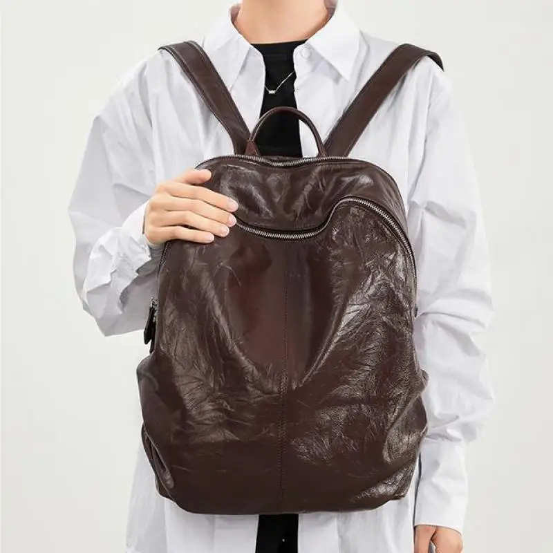 Vintage Senior Sense Grasp Wrinkles Large Capacity Backpack 2025 New Travel Sports Multi-functional Fashion Backpack For Women
Vintage Senior Sense Grasp Wrinkles Large Capacity Backpack 2025 New Travel Sports Multi-functional Fashion Backpack For Women