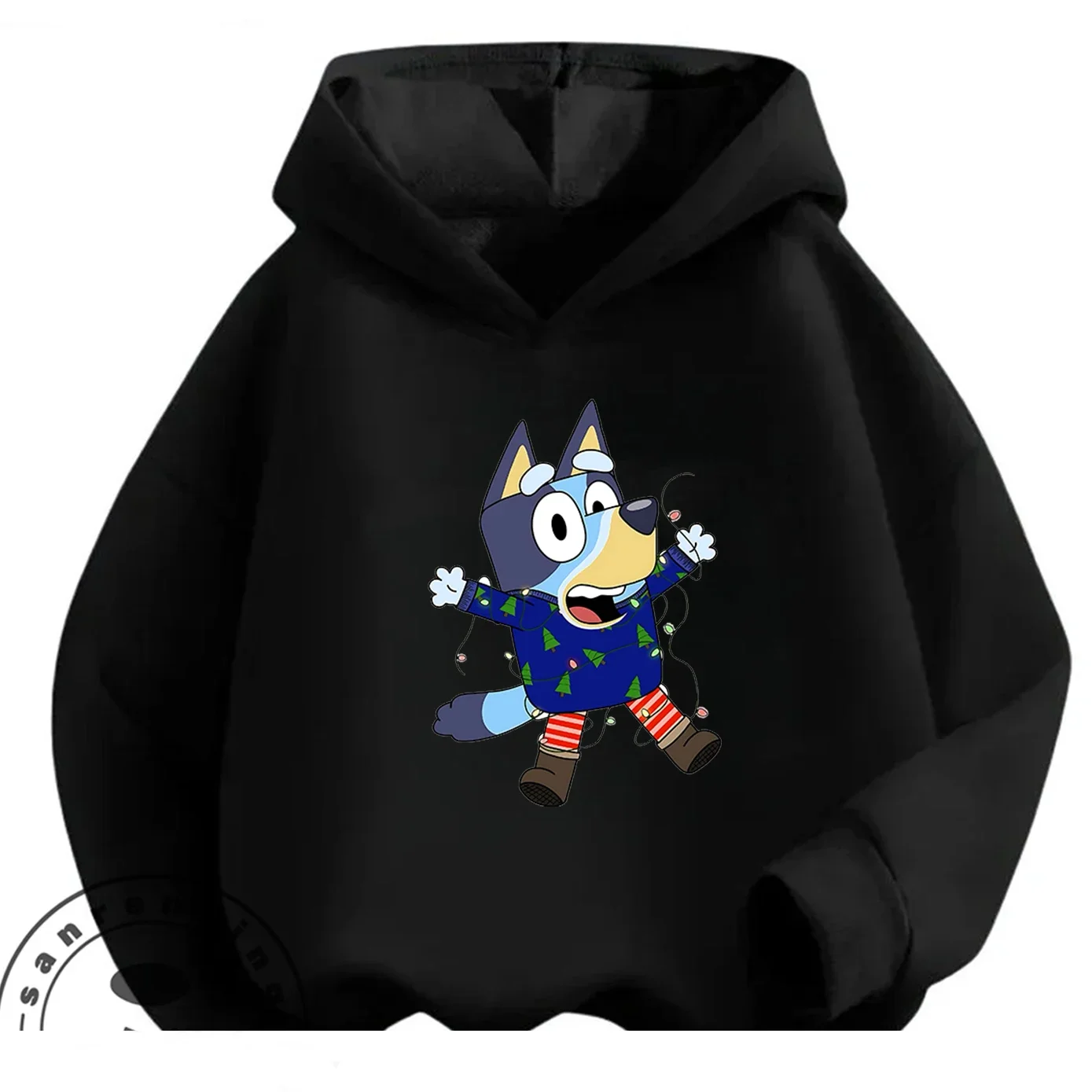 Детская повседневная толстовка с капюшоном Bluey с популярным мультяшным рисунком для мальчиков и девочек, осенне-зимняя модная одежда для детей от 3 до 14 лет
Детская повседневная толстовка с капюшоном Bluey с популярным мультяшным рисунком для мальчиков и девочек, осенне-зимняя модная одежда для детей от 3 до 14 лет