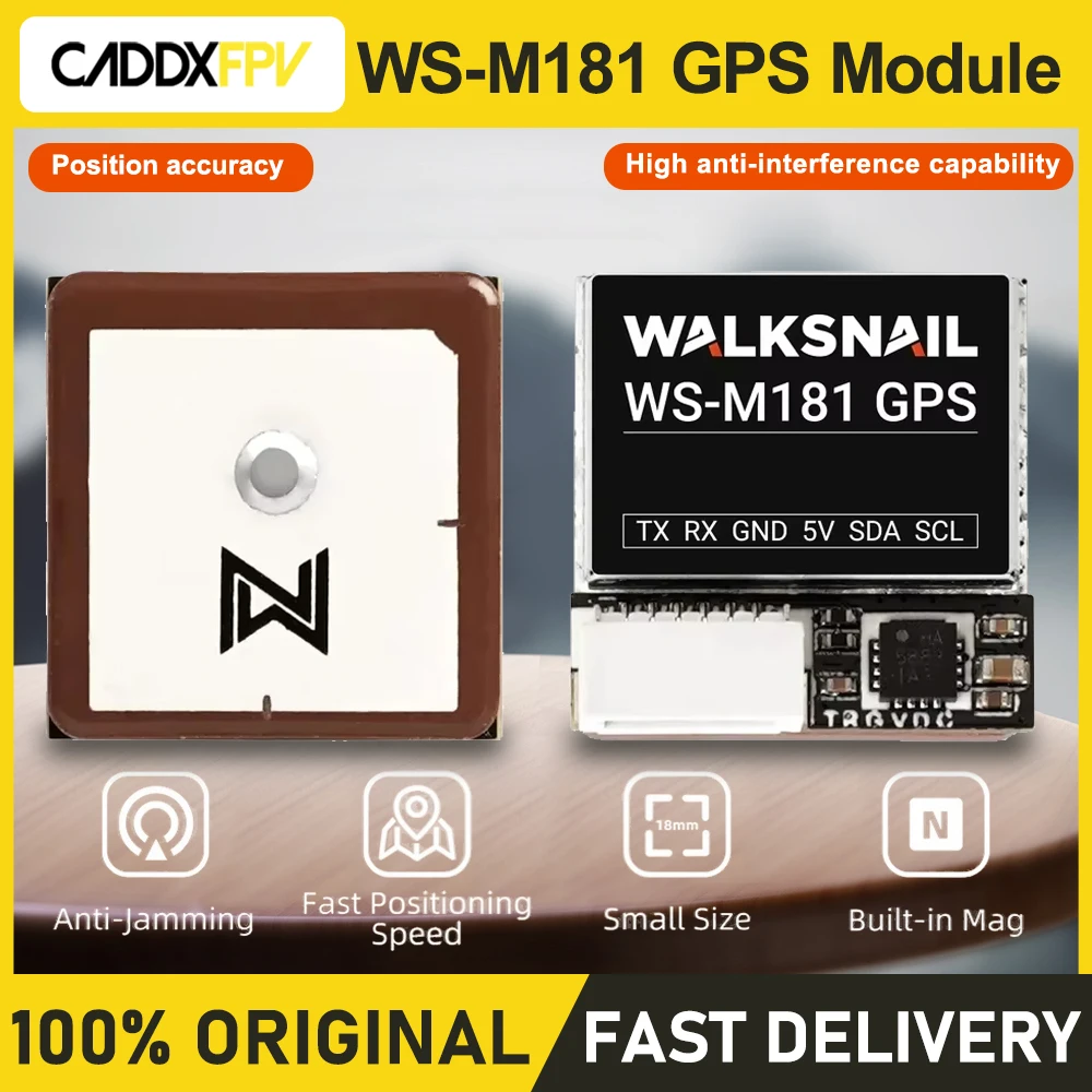 CADDXPFV WALKSNAIL WS-181 GPS module positioning Full coverage Anti interference fast positioning with built-in compass FPV
CADDXPFV WALKSNAIL WS-181 GPS module positioning Full coverage Anti interference fast positioning with built-in compass FPV