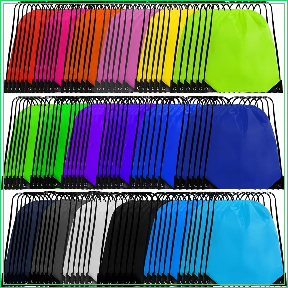 108 Pack Drawstring Bags Bulk for Gym Sports Travel with Drawstring Closure, 18 Colors
108 Pack Drawstring Bags Bulk for Gym Sports Travel with Drawstring Closure, 18 Colors