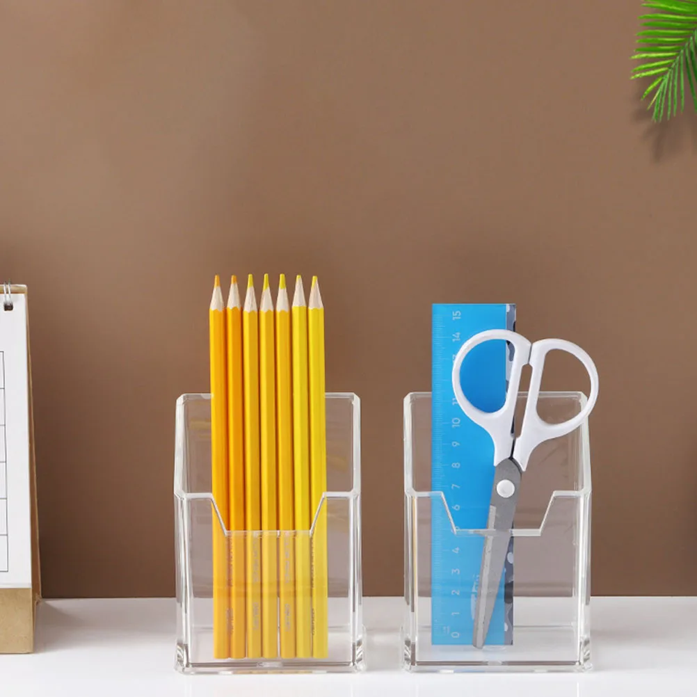 2 Pcs Acrylic Pen Holder Clear Desktop ganizer Stationery Storage Box Makeup Brush Expo Cup 9x5x12cm Office Accessory Marker St
2 Pcs Acrylic Pen Holder Clear Desktop ganizer Stationery Storage Box Makeup Brush Expo Cup 9x5x12cm Office Accessory Marker St