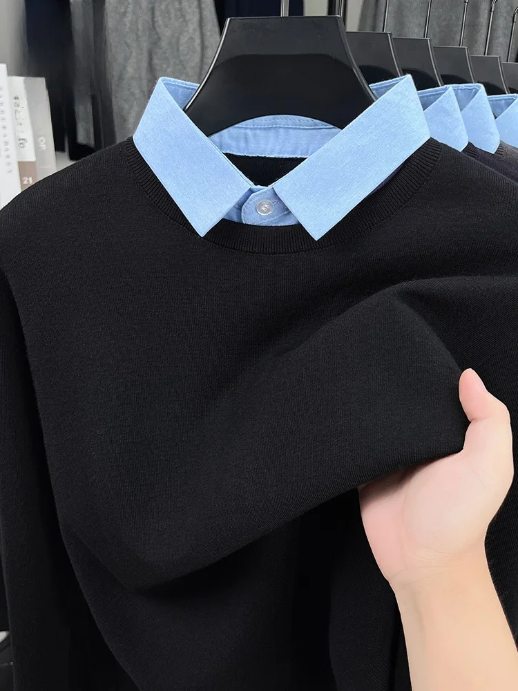 Мужской повседневный вязаный свитер с воротником-стойкой, осенне-зимний теплый базовый слой, мягкий трикотаж из смеси полиэстера, акрила, нейлона и шерсти
Мужской повседневный вязаный свитер с воротником-стойкой, осенне-зимний теплый базовый слой, мягкий трикотаж из смеси полиэстера, акрила, нейлона и шерсти