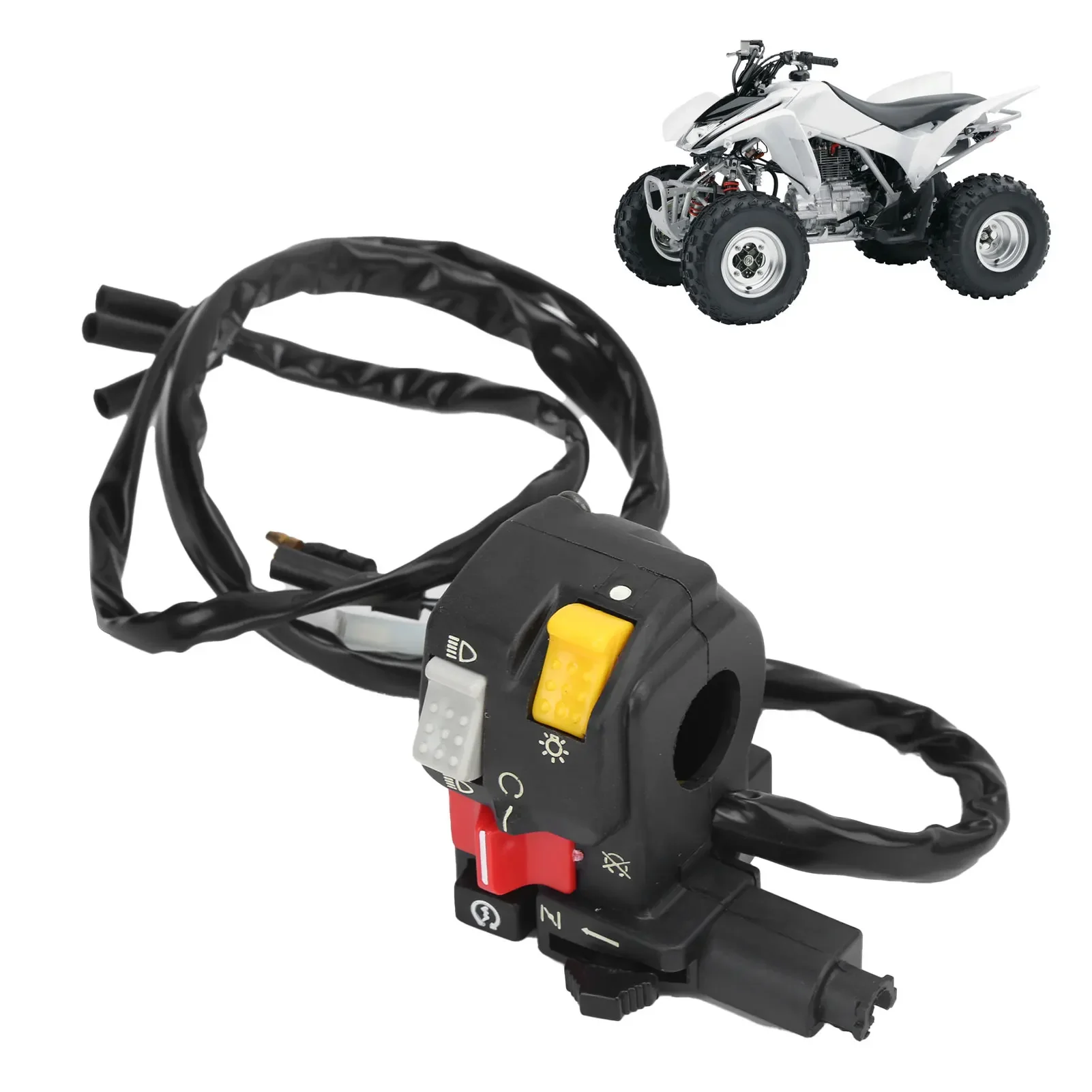 Handlebar Electric Start/Kill/Light/Choke Switch - OE Replacement 35020‑HM5‑A10 for Motorcycle/ATV, Quick Installation
Handlebar Electric Start/Kill/Light/Choke Switch - OE Replacement 35020‑HM5‑A10 for Motorcycle/ATV, Quick Installation
