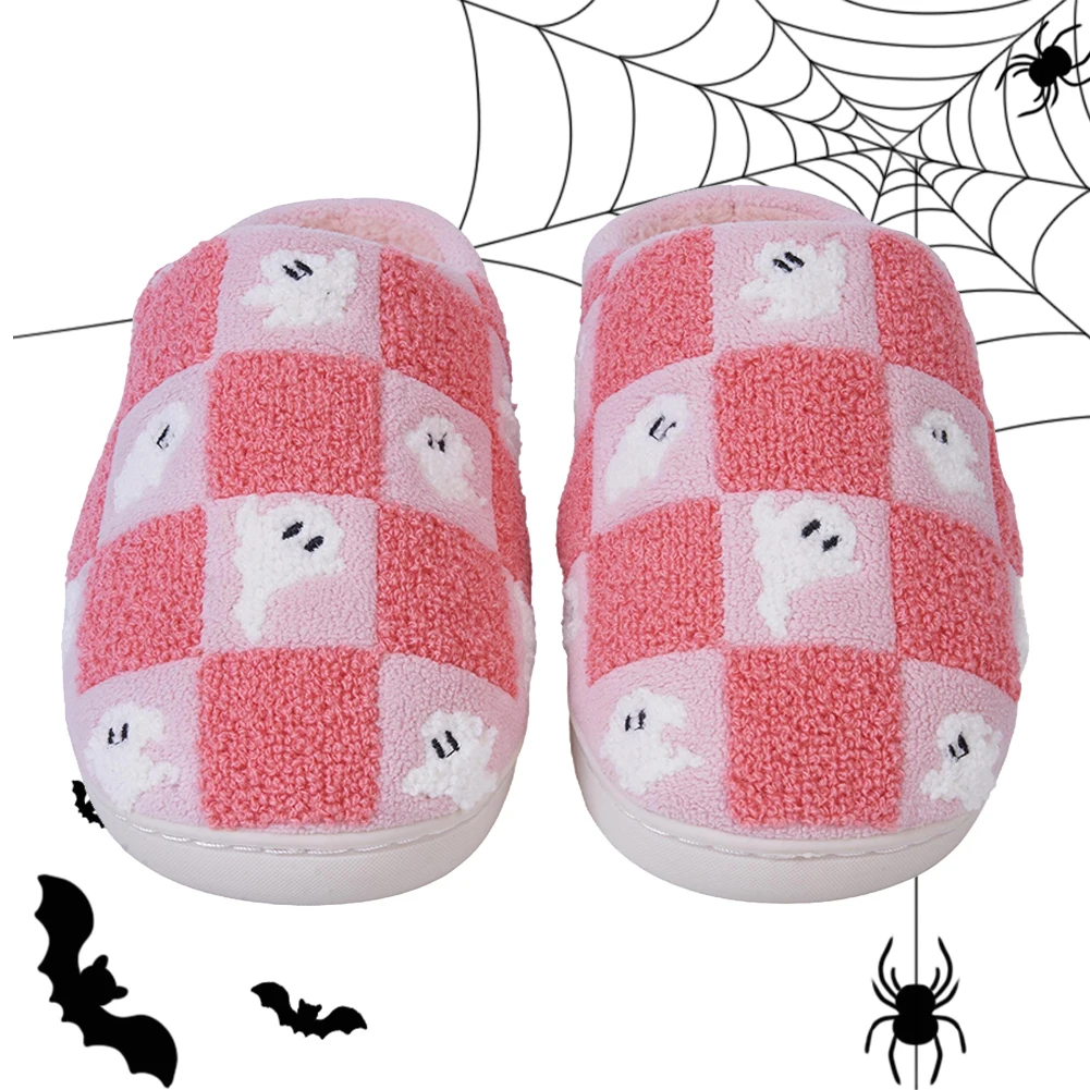 Halloween Ghost Checkered Plush Slippers Fluffy Home Slipper Comfortable Fuzzy Checkerboard Slippers Non-Slip for Indoor Bedroom
Halloween Ghost Checkered Plush Slippers Fluffy Home Slipper Comfortable Fuzzy Checkerboard Slippers Non-Slip for Indoor Bedroom