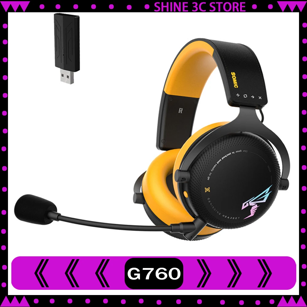 Somic G760 Headphone With Microphone Esports Gamer Bluetooth Wireless Earphones Noise Reduction Foldable Custom Gaming Headphone
Somic G760 Headphone With Microphone Esports Gamer Bluetooth Wireless Earphones Noise Reduction Foldable Custom Gaming Headphone