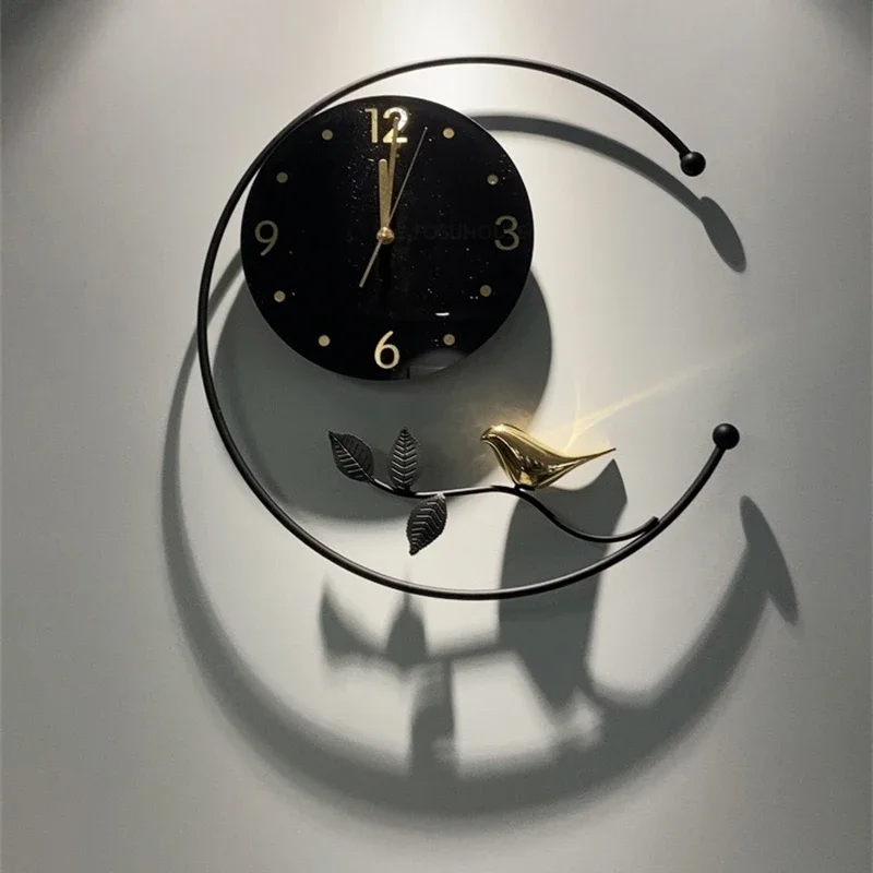Nordic Metal Silent Wall Clock Living Room Furniture Wall Clocks Creative Upscale Dining Room Wall Hanging Clock f
Nordic Metal Silent Wall Clock Living Room Furniture Wall Clocks Creative Upscale Dining Room Wall Hanging Clock f