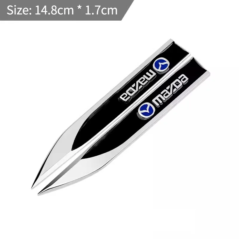 Universal 2 Pieces Metal Decals Side Door Fender Decorative Stickers Auto Exterior Accessories For Mazda CX Series MX Series
Universal 2 Pieces Metal Decals Side Door Fender Decorative Stickers Auto Exterior Accessories For Mazda CX Series MX Series