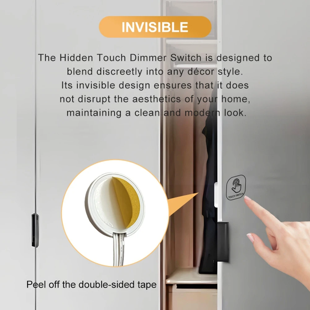 BMBY-Wavy Touch Dimming DC 12V 24V Concealed Partition Sensor Switch For Cabinet For Kitchen Stone Hand Wave Touch Control 2Pcs
BMBY-Wavy Touch Dimming DC 12V 24V Concealed Partition Sensor Switch For Cabinet For Kitchen Stone Hand Wave Touch Control 2Pcs