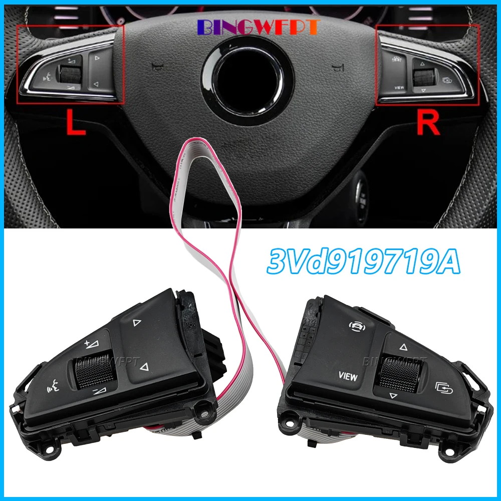 MQB Prime Quality Multi Function Button Steering Wheel For Skoda Octavia 3 Fabia 3 Super Yeti 2015-2025 3VD 919 719 A 3VD919719A
MQB Prime Quality Multi Function Button Steering Wheel For Skoda Octavia 3 Fabia 3 Super Yeti 2015-2025 3VD 919 719 A 3VD919719A