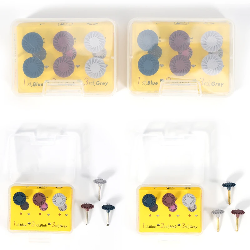 6pcs/box Dental Composite Resin Polishing Disc Kit Brush Burs Silicone With Diamond Disc Dentistry Polish Wheel Spiral Flex Tool
6pcs/box Dental Composite Resin Polishing Disc Kit Brush Burs Silicone With Diamond Disc Dentistry Polish Wheel Spiral Flex Tool