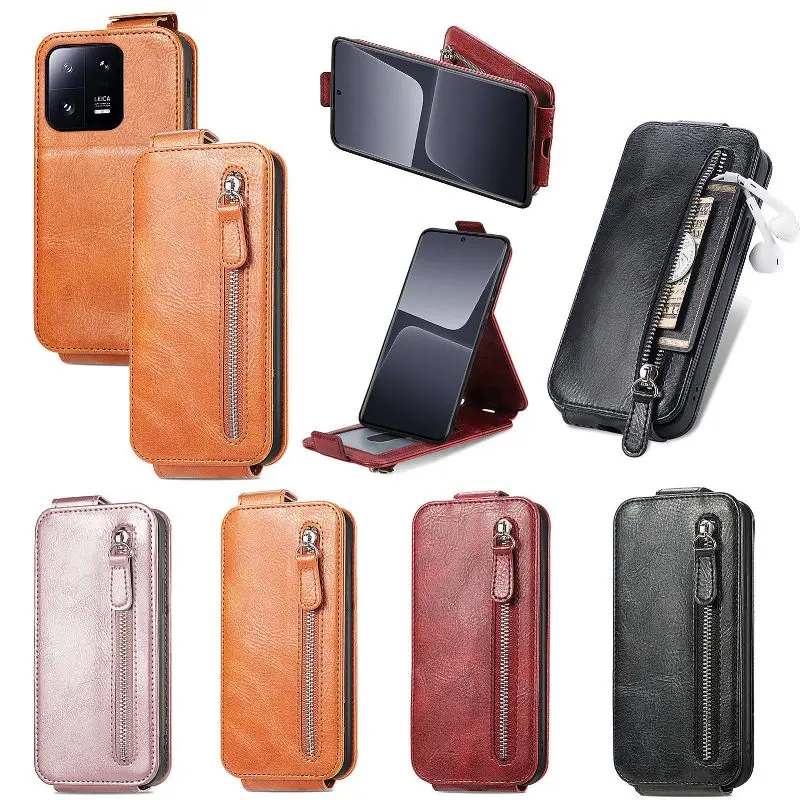 Zipper Solid Color Leather Multi Card Wallet Phone Case For Xiaomi 13 Pro Shockproof Magnetic Holder Vertical Flip Cover
Zipper Solid Color Leather Multi Card Wallet Phone Case For Xiaomi 13 Pro Shockproof Magnetic Holder Vertical Flip Cover