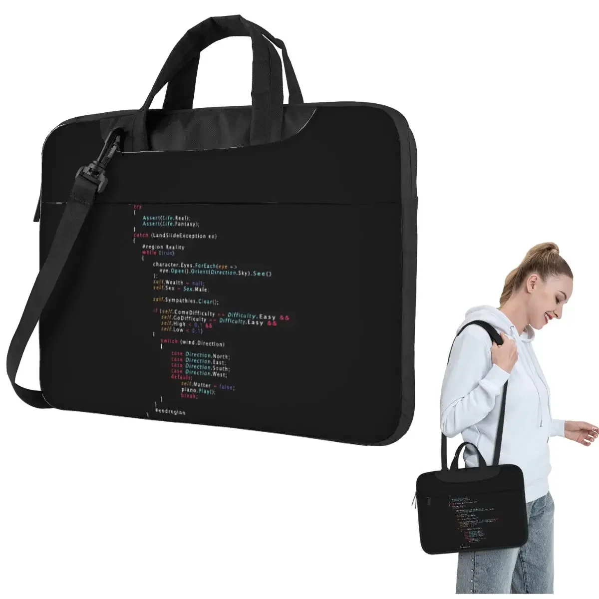 Is This The Real Life Coding Programming Color Crossbody Laptop Bag Case Computer Bag 13 14 15.6 Inch Notebook Pouch for Lenovo
Is This The Real Life Coding Programming Color Crossbody Laptop Bag Case Computer Bag 13 14 15.6 Inch Notebook Pouch for Lenovo