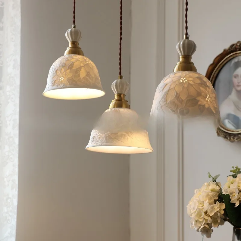 Cream style Japanese ceramic flower shadow chandelier Bedroom bedside lamp Chinese style restaurant Versatile light
Cream style Japanese ceramic flower shadow chandelier Bedroom bedside lamp Chinese style restaurant Versatile light