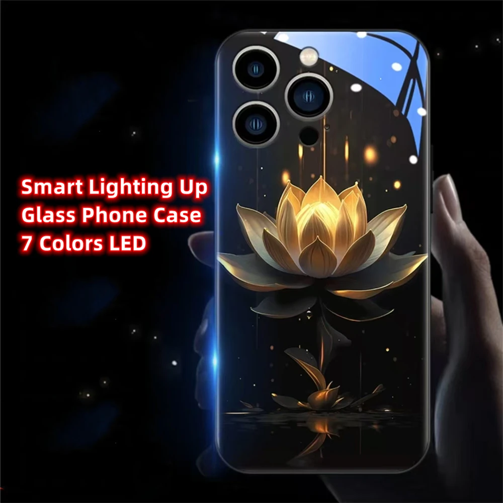 Lucky Golden Lotus Pattern Luminous Glass LED Call Light Up Flash Phone Case For Samsung S26 S25 S24 S23 S22 S21 S20 Plus Ultra
Lucky Golden Lotus Pattern Luminous Glass LED Call Light Up Flash Phone Case For Samsung S26 S25 S24 S23 S22 S21 S20 Plus Ultra