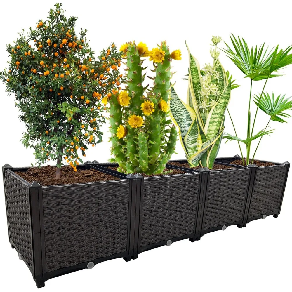 Large Planters for Outdoor Plants pots Elevated Garden Boxes Raised Garden Bed Garden Patio Balcony Deck to Planting Flowers Veg
Large Planters for Outdoor Plants pots Elevated Garden Boxes Raised Garden Bed Garden Patio Balcony Deck to Planting Flowers Veg
