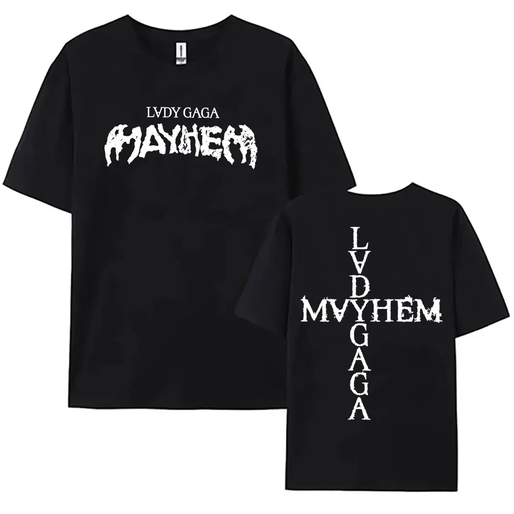 Футболка Lady Gaga Mayhem Album 2025, модная футболка с принтом певицы, хлопковая футболка с коротким рукавом, мужская и женская уличная одежда, летние футболки
Футболка Lady Gaga Mayhem Album 2025, модная футболка с принтом певицы, хлопковая футболка с коротким рукавом, мужская и женская уличная одежда, летние футболки