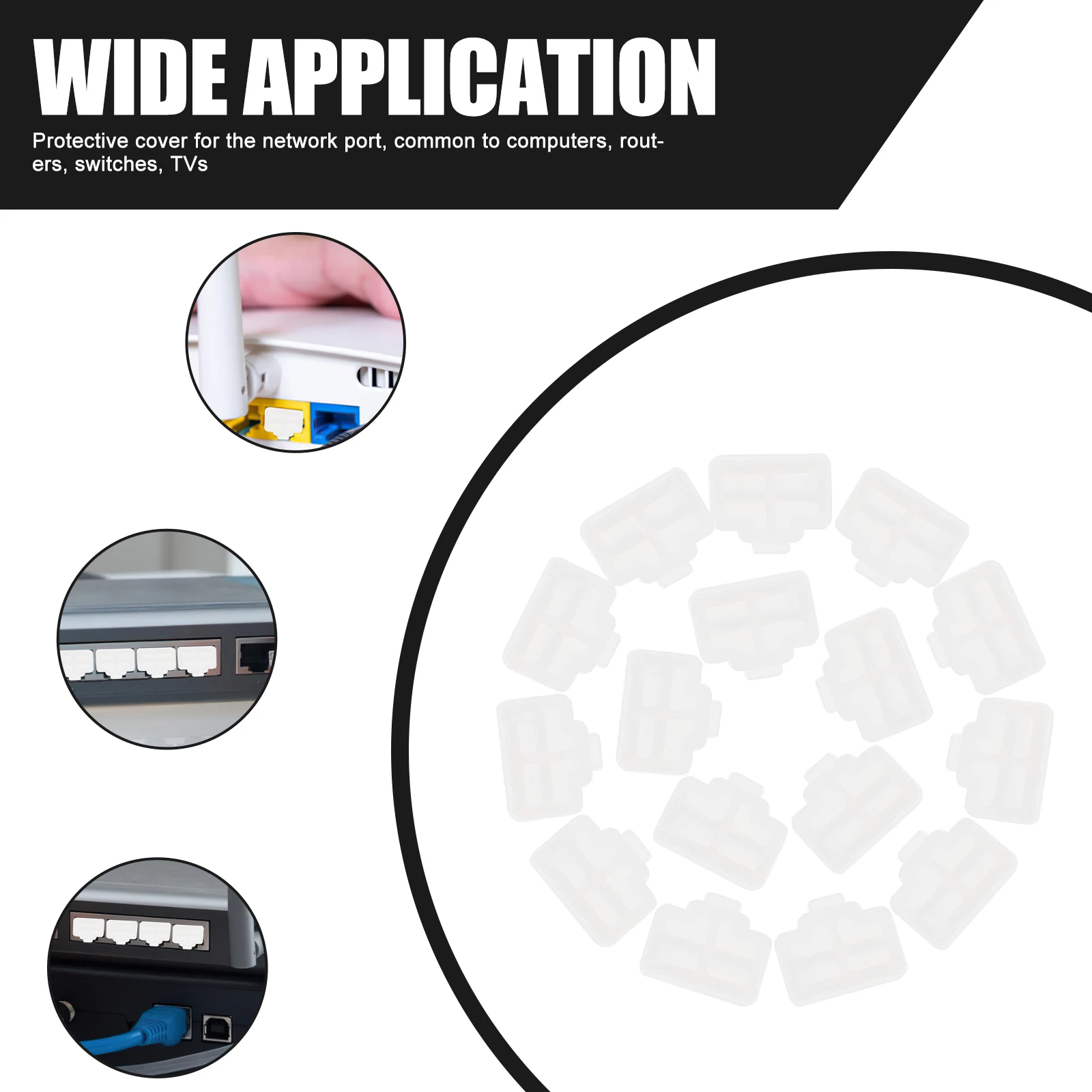 50 Pcs Cable Router Interface Dust Plug Laptops Computers Anti-dust Protector Silica Gel Cover
50 Pcs Cable Router Interface Dust Plug Laptops Computers Anti-dust Protector Silica Gel Cover