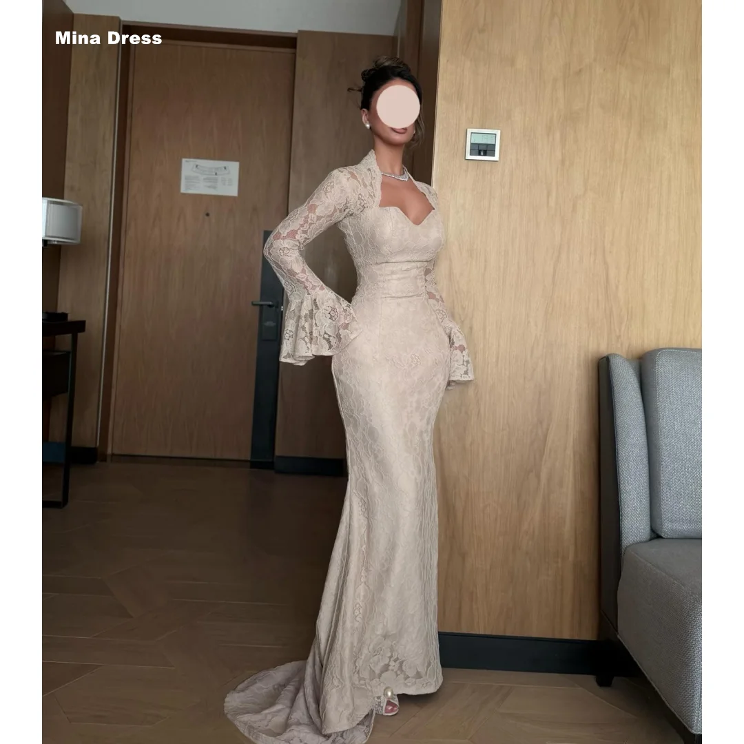 Mina Customized Ivory White Elegant Party Dresses for Special Occasions Puff Sleeves Luxurious Evening Dresses Brands Fish Tail
Mina Customized Ivory White Elegant Party Dresses for Special Occasions Puff Sleeves Luxurious Evening Dresses Brands Fish Tail