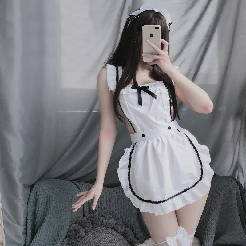 2025 Anime Kawaii fille tablier femme de chambre uniforme jeu de rôle vêtements érotiques femmes mignon Sexy dos nu robe
2025 Anime Kawaii fille tablier femme de chambre uniforme jeu de rôle vêtements érotiques femmes mignon Sexy dos nu robe