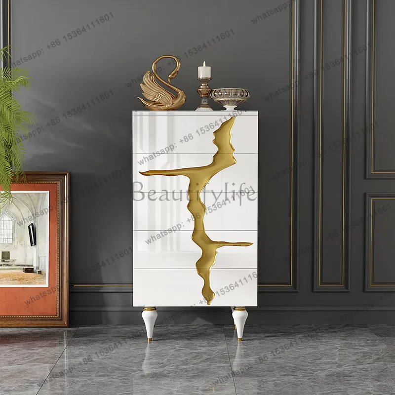 American light luxury chest of drawers for home use I am a storage drawer cabinet French cream wind rock slab solid wood
American light luxury chest of drawers for home use I am a storage drawer cabinet French cream wind rock slab solid wood