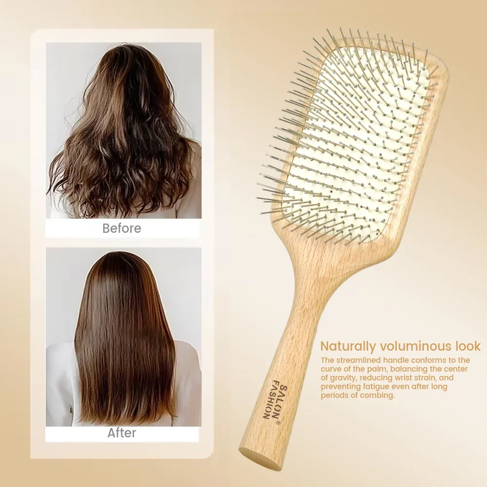 Wooden Air Cushion Massage Comb Anti Static Anti Hair Loss Nourishing Scalp Care Curly Hair Styling Tool
Wooden Air Cushion Massage Comb Anti Static Anti Hair Loss Nourishing Scalp Care Curly Hair Styling Tool