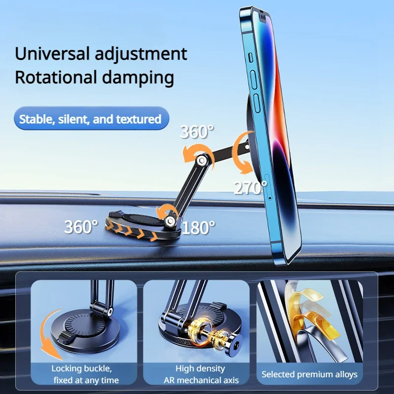 Oatsbasf Foldable Magnetic Car Phone Holder Stand Dashboard Pasted Phone Stand Car Accessories Interior 360° Rotable Car Holder
Oatsbasf Foldable Magnetic Car Phone Holder Stand Dashboard Pasted Phone Stand Car Accessories Interior 360° Rotable Car Holder