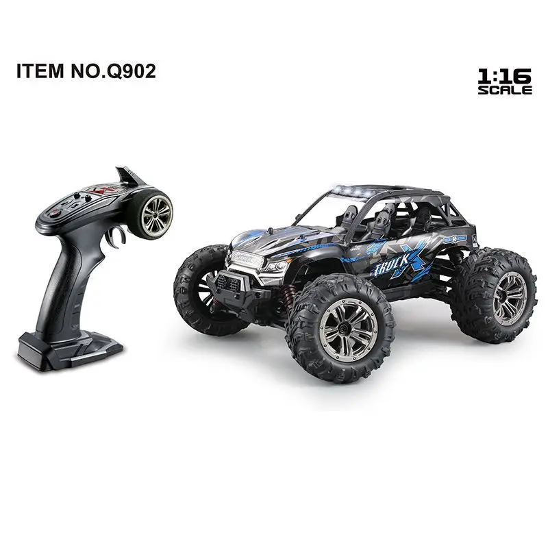 Q902 brushless version 1:16 four-wheel drive desert high-speed truck 52km/h speed cross-border remote control
Q902 brushless version 1:16 four-wheel drive desert high-speed truck 52km/h speed cross-border remote control