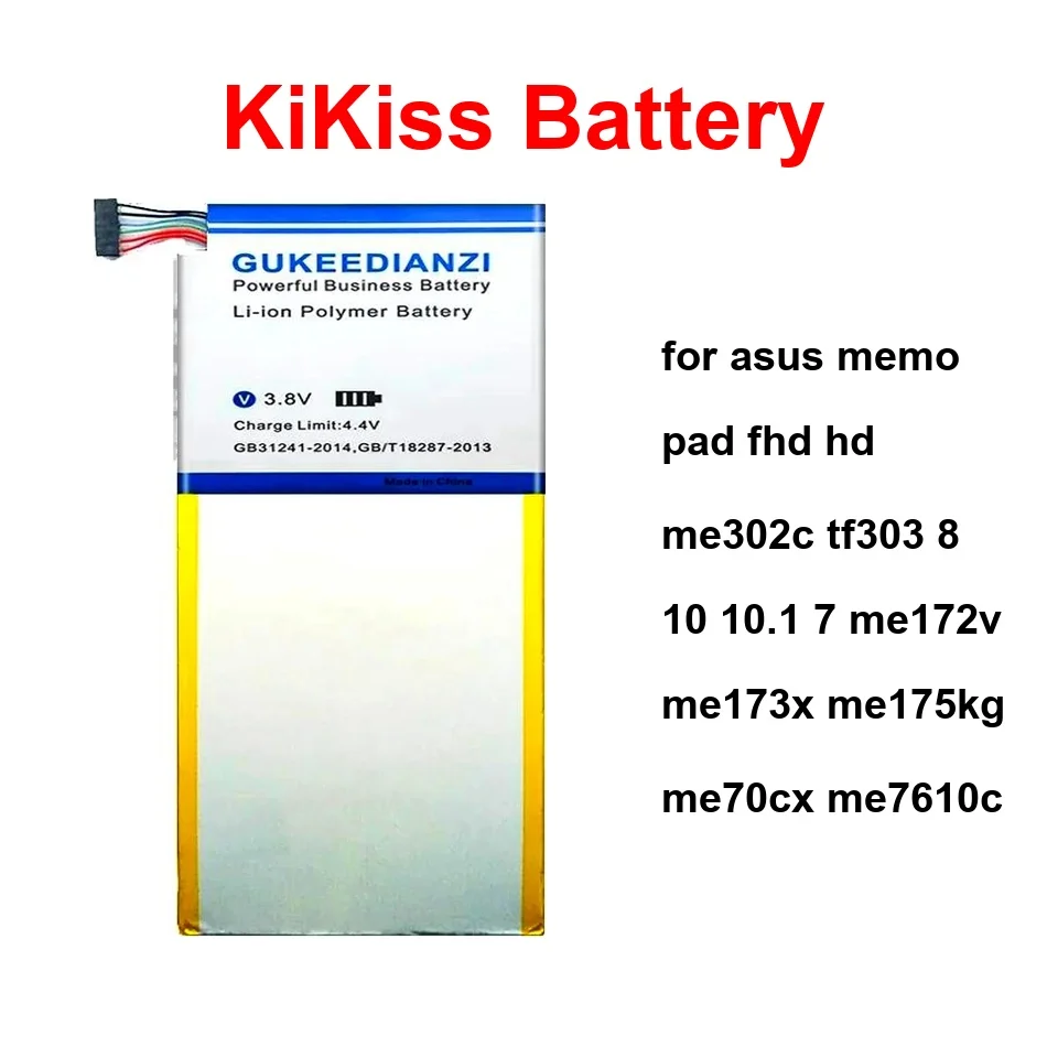 Аккумулятор C11P1311 C11P1330 B11P1405 для Asus Memo Pad FHD HD ME302C TF303 8 10 10.1 7 ME172V ME173X ME175KG ME70CX ME7610C
Аккумулятор C11P1311 C11P1330 B11P1405 для Asus Memo Pad FHD HD ME302C TF303 8 10 10.1 7 ME172V ME173X ME175KG ME70CX ME7610C