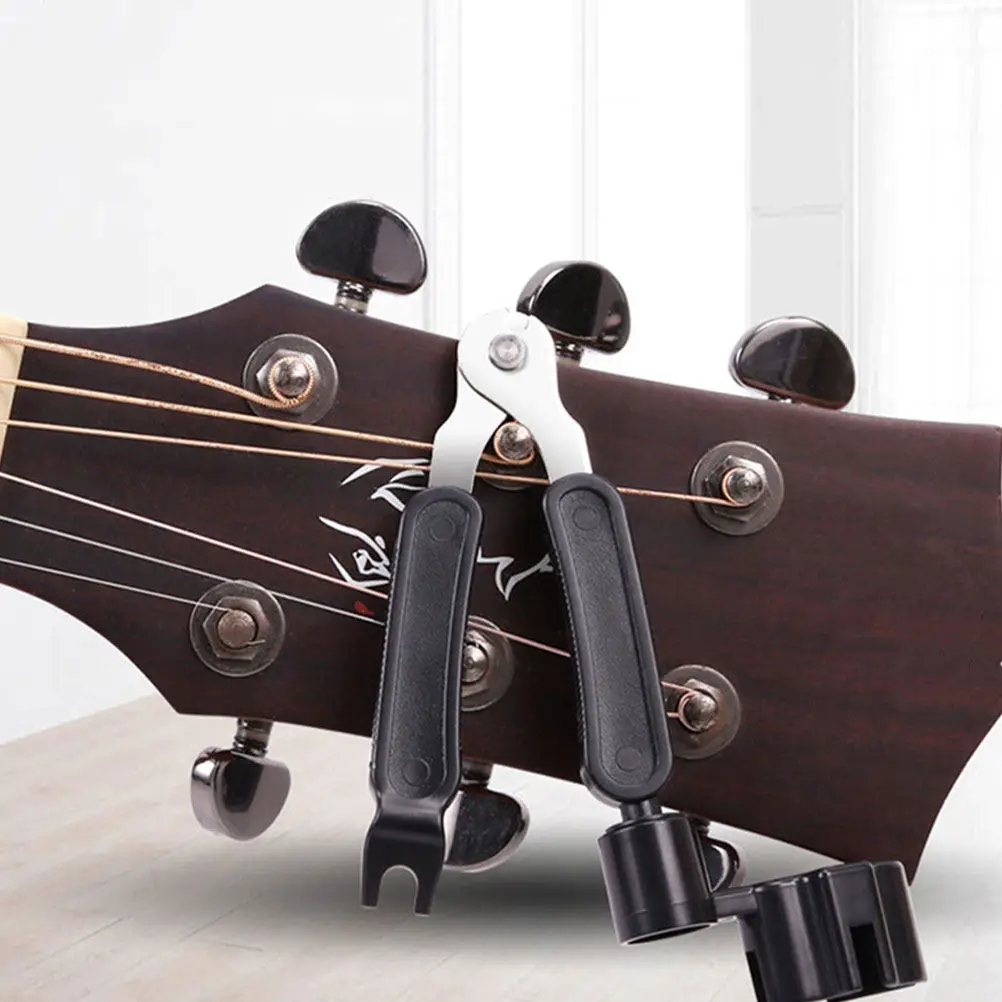 3-in-1 Guitar String Winder Cutter Bridge Pin Puller for Acoustic Electric Bass Strings Lightweight ABS Alloy Portable Tool Kit
3-in-1 Guitar String Winder Cutter Bridge Pin Puller for Acoustic Electric Bass Strings Lightweight ABS Alloy Portable Tool Kit