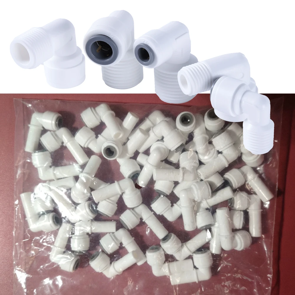 8Pcs Water Filter RO Elbow Connector 90 Degree Male Female Thread Aquarium Fish Tank Garden Irrigation Joint for 1/4" 3/8" Hose
8Pcs Water Filter RO Elbow Connector 90 Degree Male Female Thread Aquarium Fish Tank Garden Irrigation Joint for 1/4" 3/8" Hose