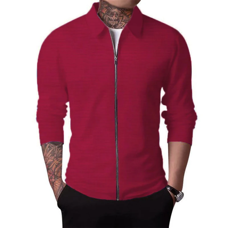Men's Autumn New Cardigan Zippered Jacket Casual Long Sleeved Lapel Waffle Jacket Man Clothes
Men's Autumn New Cardigan Zippered Jacket Casual Long Sleeved Lapel Waffle Jacket Man Clothes