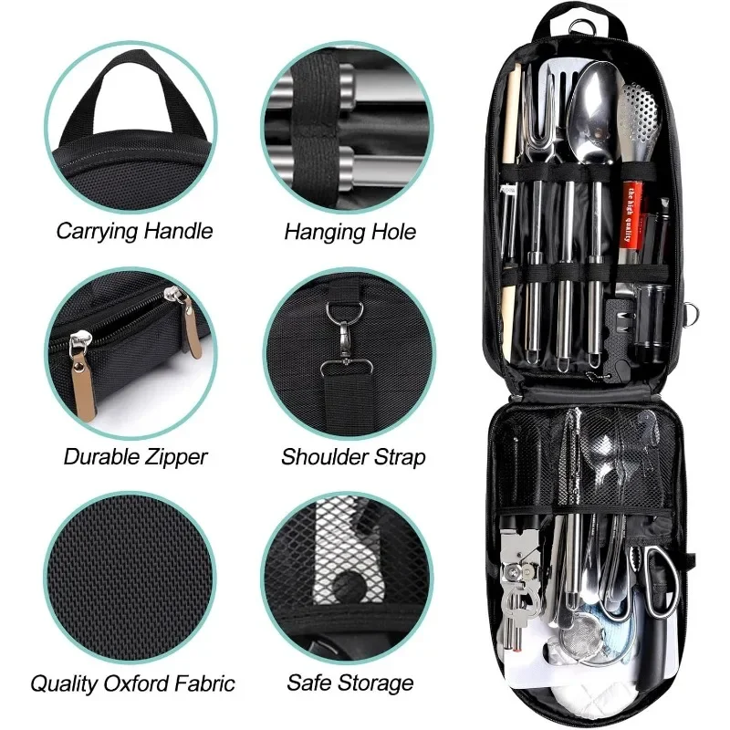 35 Pieces of Camping Cookware Outdoor Kitchen Gear
35 Pieces of Camping Cookware Outdoor Kitchen Gear