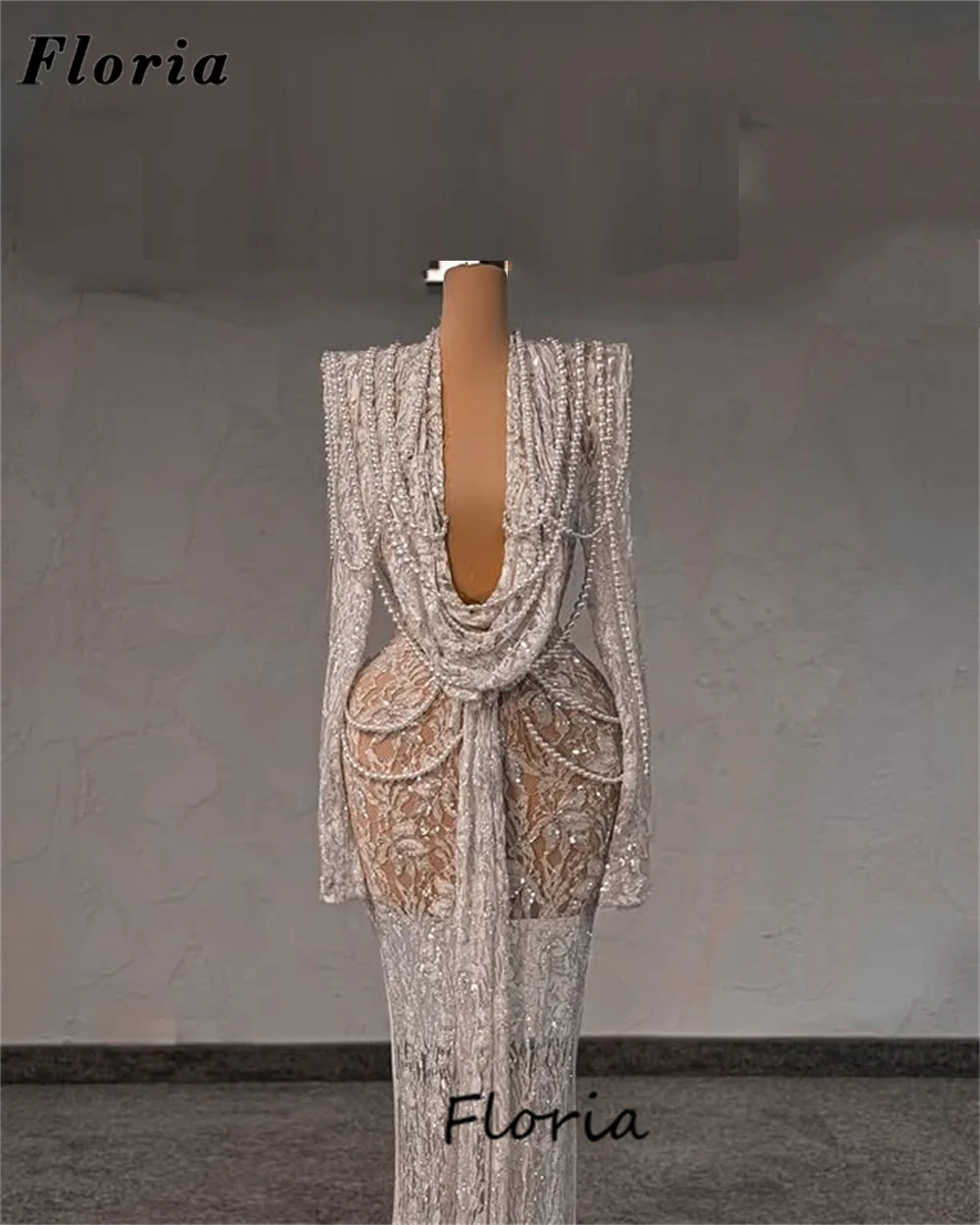 White Lace Mermaid Evening Dresses See Through Pearls Long Sleeves Party Dress For Wedding Robes De Soiree Prom Gowns Customized
White Lace Mermaid Evening Dresses See Through Pearls Long Sleeves Party Dress For Wedding Robes De Soiree Prom Gowns Customized