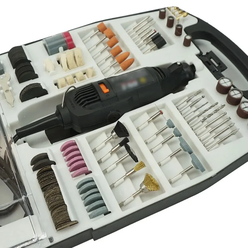 234Pcs 135W New Type Electric Rotary Tools Variable Speed Accessory Set
234Pcs 135W New Type Electric Rotary Tools Variable Speed Accessory Set